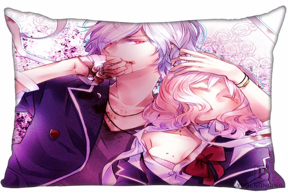 На заказ Diabolik. Lovers. Привидениями. Темные прямоугольные Наволочки на молнии Наволочки 35x45,40x60 см(односторонний принт) 180516-15