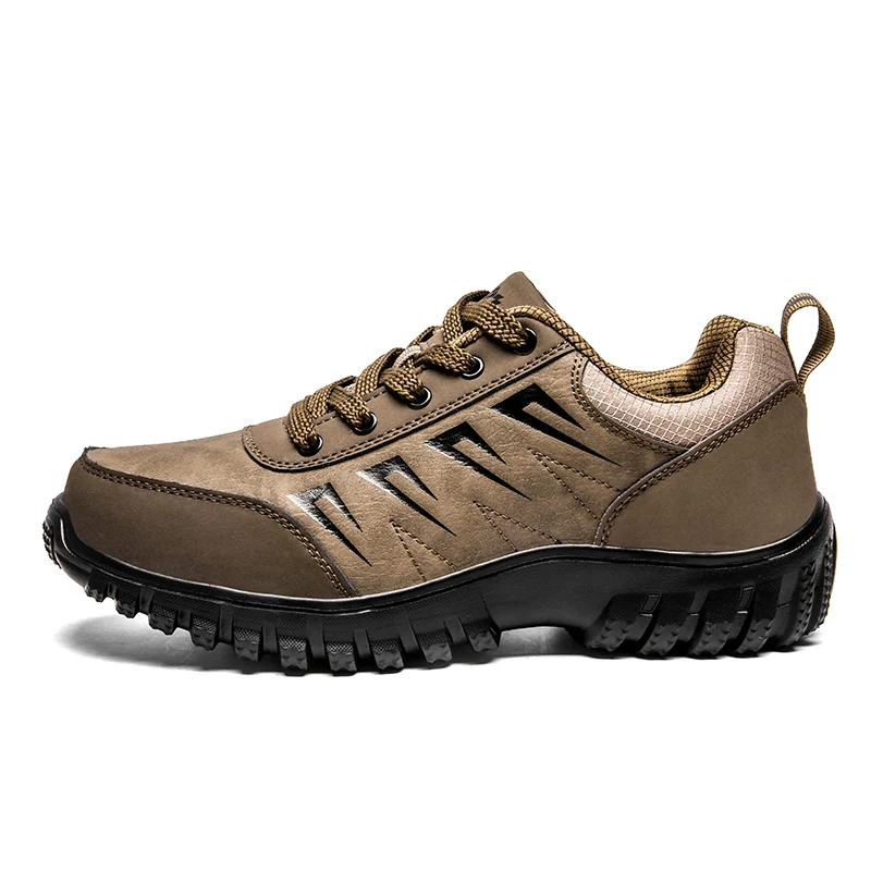 KATESEN men's boots fashion shoes men's Flock comfortable outdoor non-slip casual shoes comfortable wear men's hiking shoes