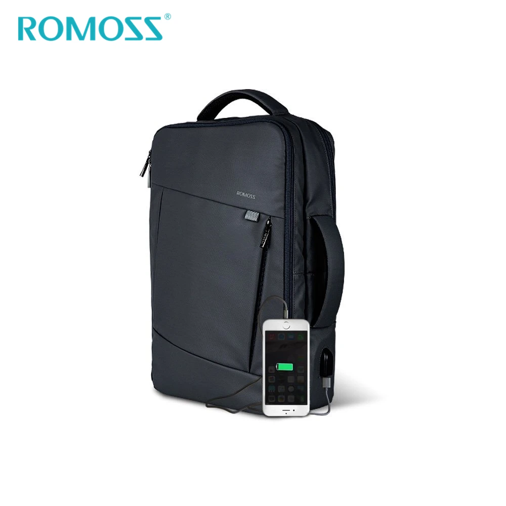 

ROMOSS Power Bank Bag USB Charge Backpack External USB Output Port Notebook Camera Backpack Handbag