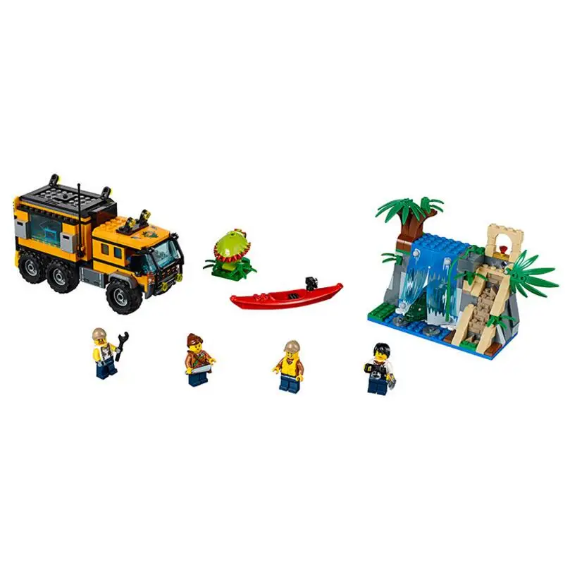 

Lepin 460pcs Jungle Mobile Building Blocks Toy Laboratory Set Toys For Children Gift 60160 DIY Educational Toys