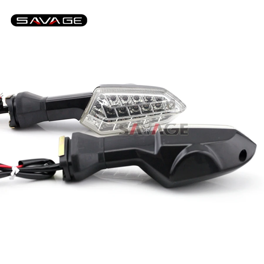 Для KAWASAKI KLE 650/1000 Versys ER-6N ZRX1200 передний/задний светодиодный указатель поворота, сигнальный светильник, мигающая лампа для мотоцикла