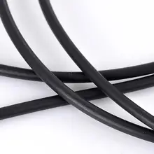 8 сезонов резиновый шнур черный полый 2,5 мм, отверстие: 1 мм, 10 м Длина(B22223