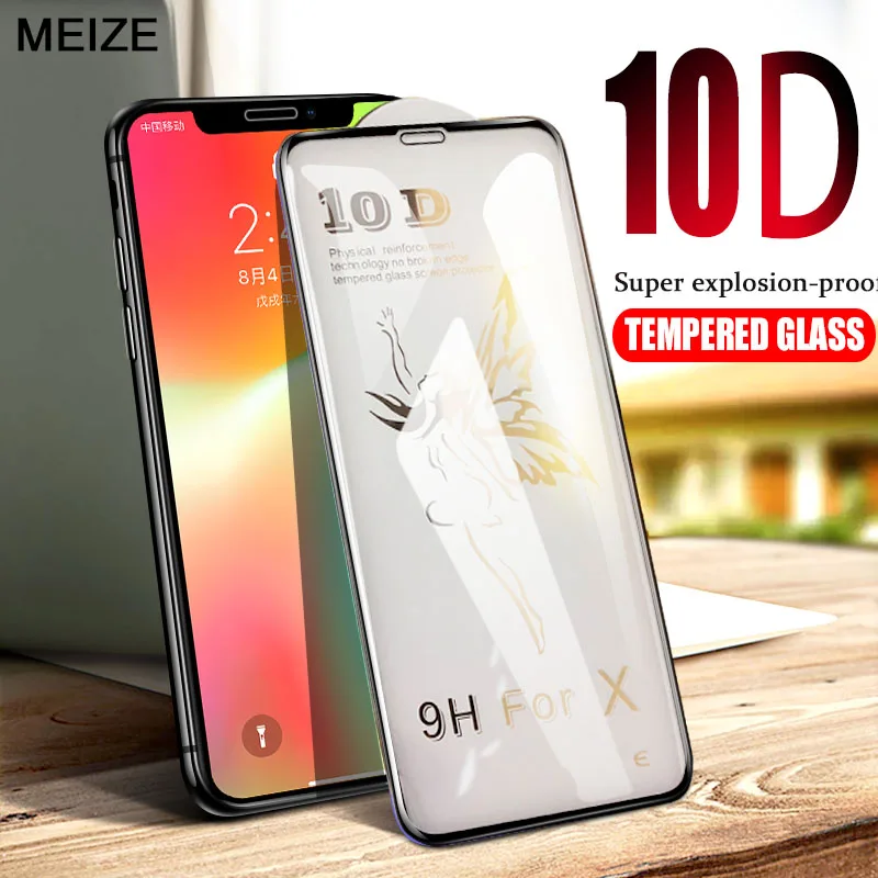 

10D Advanced Tempered Glass For iPhone X Screen Protector On The For iPhone 6 6s 7 8 Plus X Xs Xr Xs Max Glass Screen Protection