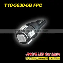 New Design 100 x T10 Clearance Light 5630 5730 6 SMD Blue Color Led Car External Light DC12V Super Bright Light Sourcing