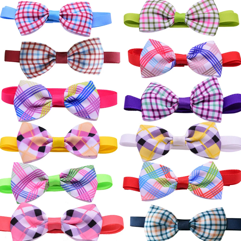 100pcs Plaid Dog Accessories font b Pet b font Supplies font b Pet b font Dog