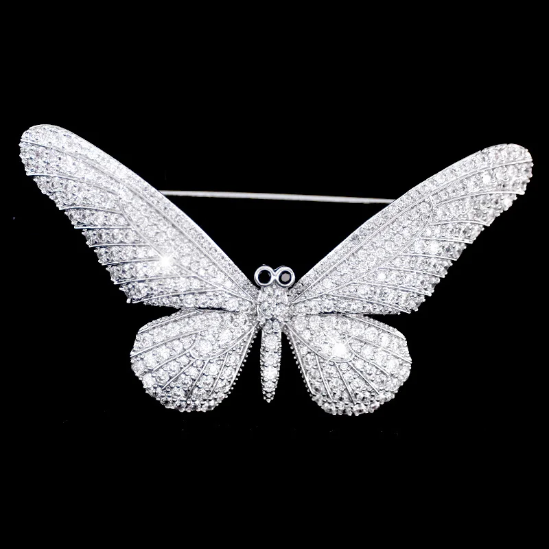 Lovely Brooch Silver Bee Pin Bumble Honey Pins Insect Broche Crystal Shiny Cloth Decoration Girl Daughter Gifts Jewelry | Украшения и
