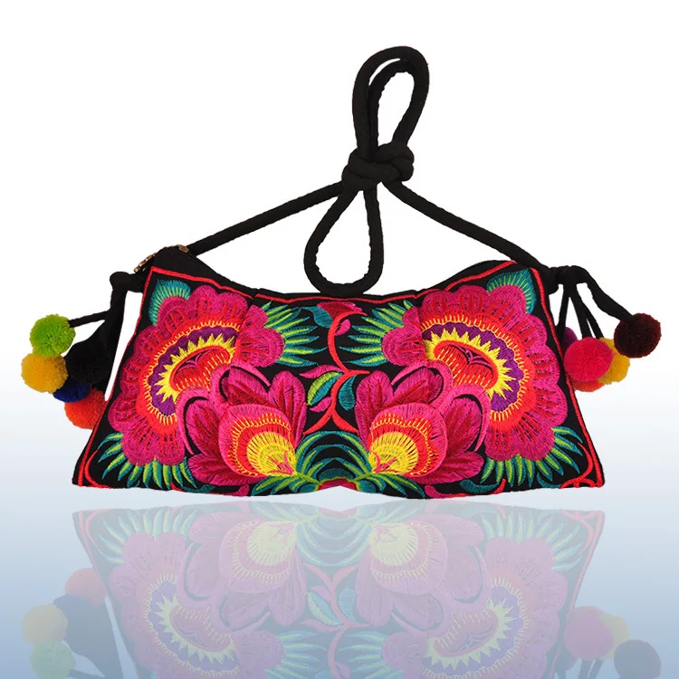 Горячая винтажная женская сумка с вышивкой! Универсальная ручная вышивка сумка через плечо сумка с изображением мандалы для дам Bolsa