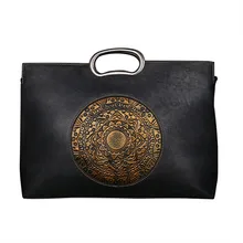 Nesitu Винтаж A4 красный коричневый серый растительного дубления натуральная кожа офисные дамские сумочки леди плеча сумки M1158