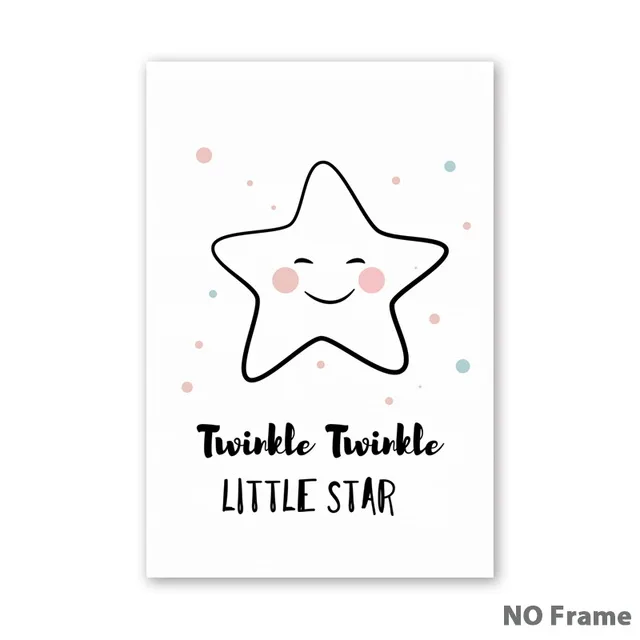 Simple-And-Cute-Cartoon-Star-Rain-Cloud-Bear-Canvas-Art-Painting-Prints-Poster-Picture-Wall-Baby.jpg_640x640