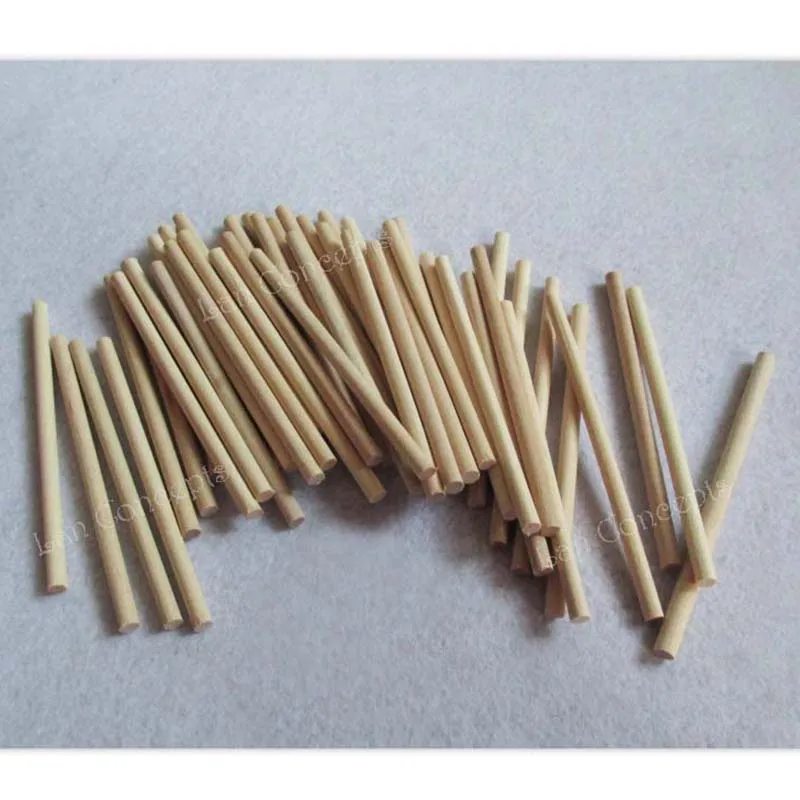 100x5mm Natural Color Round Ice-cream Sticks Popsicle Stick for Kids DIY crafts (2)