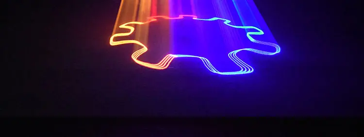3D лазерный светильник RGB цветные DMX 512 сканер проектор вечерние Рождество DJ диско шоу светильник s клуб музыкальное оборудование луч движущийся луч сценический