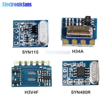 

SYN115 SYN480R H3V4F H34A 315MHz 433MHz Transmitter Receiver Wireless Module SYN480R Receiver Ask/OOK Chip PCB Board Module