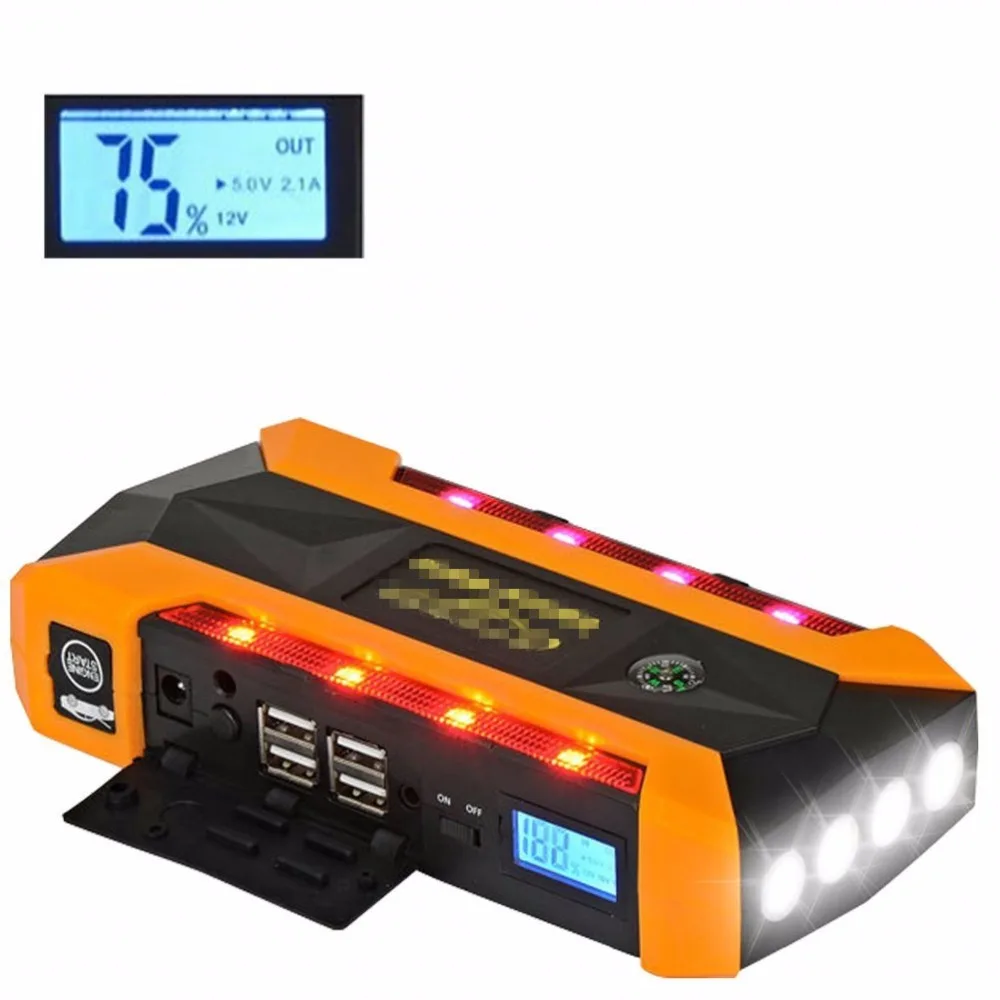 20000mAh Jump Starter For Car Starting Device LCD Display Vehicles Jumper Booster 4USB Power Bank Digitals Compass SOS Light 20000mAh Jump Starter For Car Starting Device LCD Display Vehicles Jumper Booster 4USB Power Bank Digitals Compass SOS Light