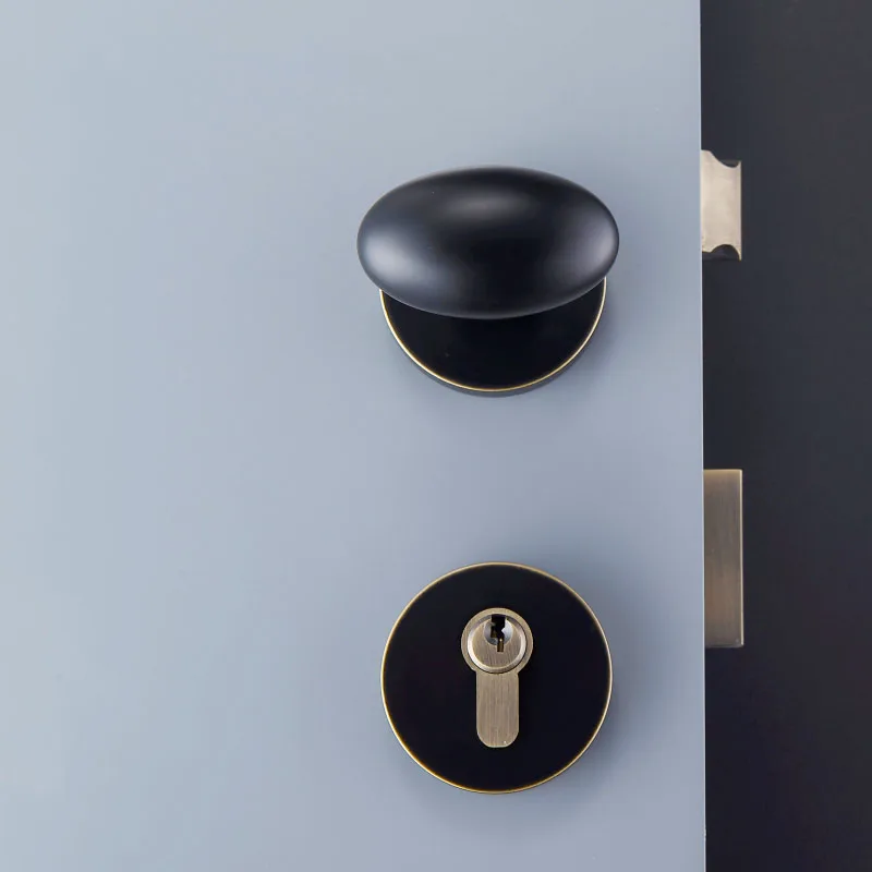  High Quality 1Set Egg-shaped Solid Brass Door Locks / Door Knobs Locks for Interior Doors Bedroom L - 33047601591