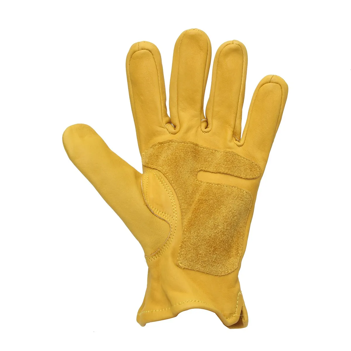 

NEW Safurance 1 Pair Leather Yellow Gloves M L XL XXL Workplace Safety Working Welding Warm Gloves Protection