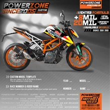 PowerZone Custom Team Graphics деколи для фона 3 м набор наклеек KTM DUKE 200 390 2011 2016