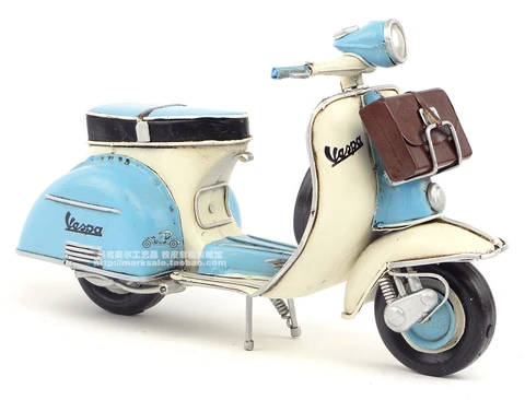 Handmade do Metal Decoração de Casa Artes e Ofícios Forjado Guarnição Ferro Itália Manuais Pedal Motocicleta Modelo Aniversário & Christmas’gifts