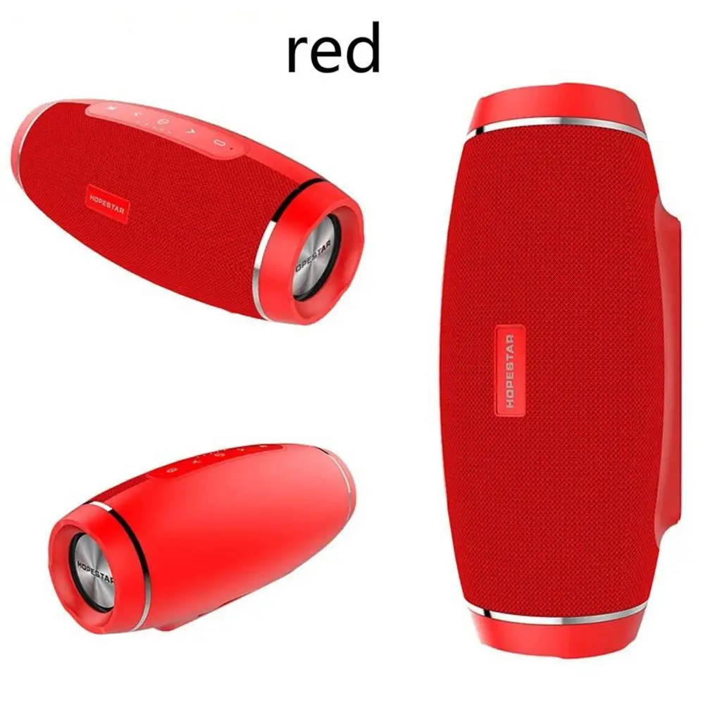 Портативный водонепроницаемый Бумбокс Стерео тяжелый бас сабвуфер H27 беспроводной Bluetooth динамик внешний аккумулятор Поддержка TF карты - Цвет: Red