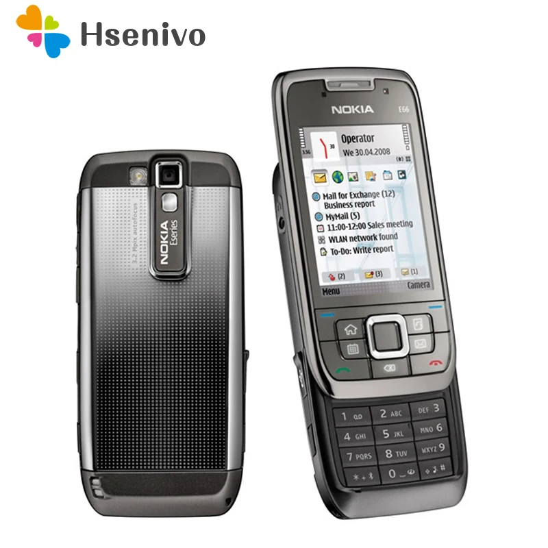 Восстановленный E66 оригинальный разблокированный телефон Nokia GSM WCDMA WIFI Bluetooth 3.15MP