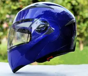 Casco capacetes casco мотоциклетный шлем winderproof модульные шлемы с двойной Лен s m ore лучше, чем jiekai 105 шлем XS s m l - Цвет: blue