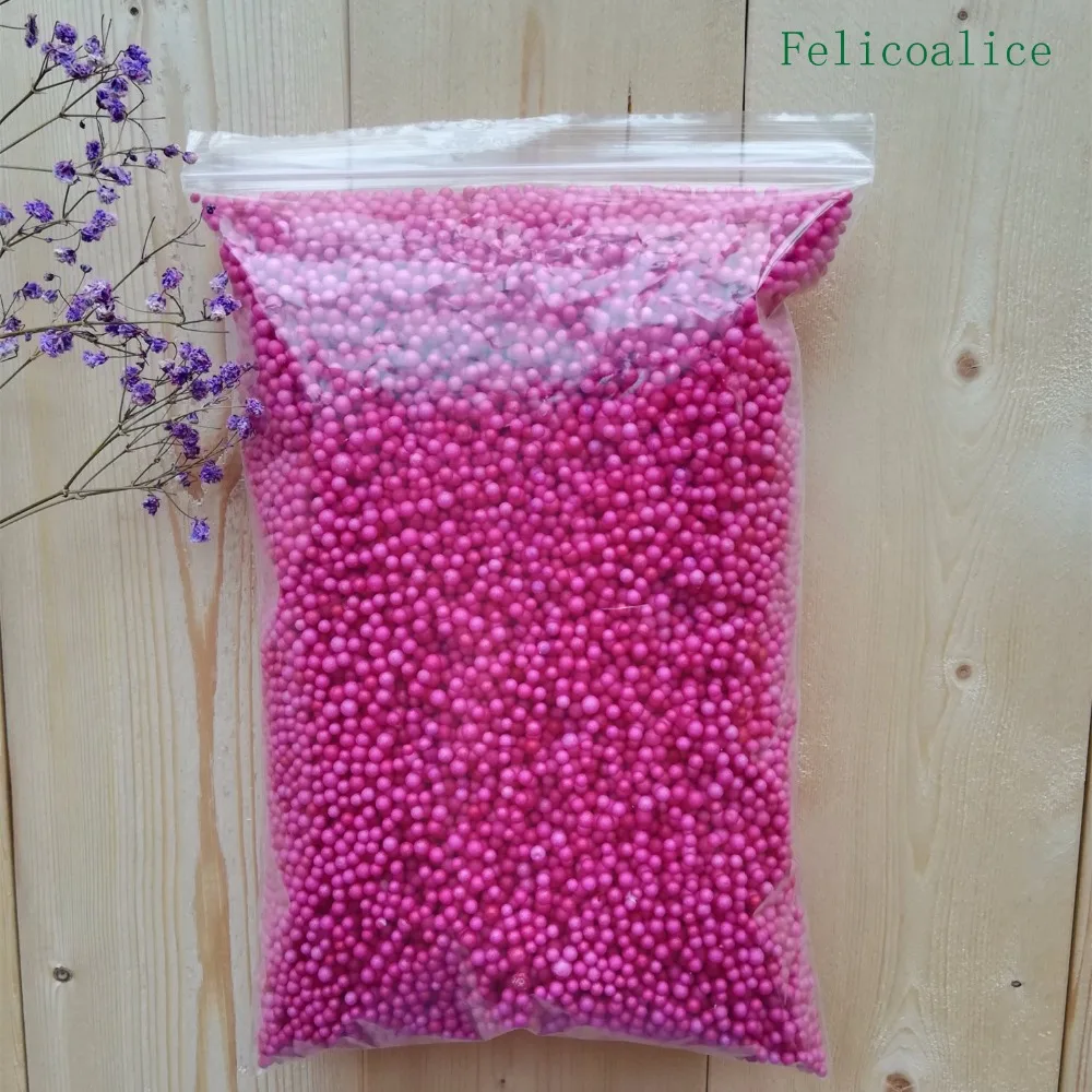 Bolas de Neve Acessórios de Partículas de Lama Contas de Espuma para Enchimento para Faça Bolsa Faça Você Mesmo Lodo Pequeno Minúsculo Suprimentos 2 Floam -4mm 250 g - 14 Brinquedos e hobbies