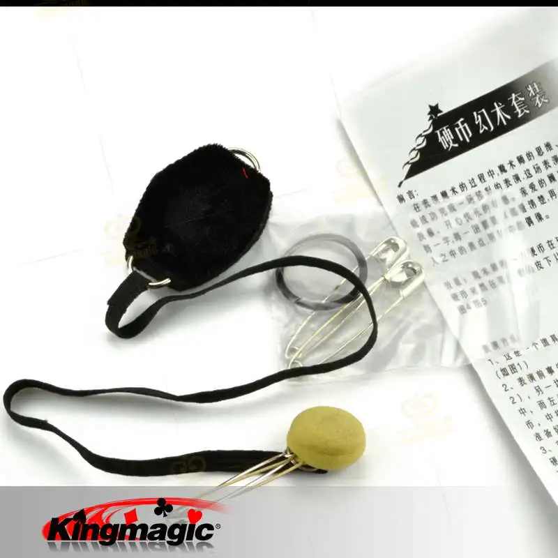 

Coin Penetration Coin Thru Glass Magic Toys Magic Props Magic Tricks