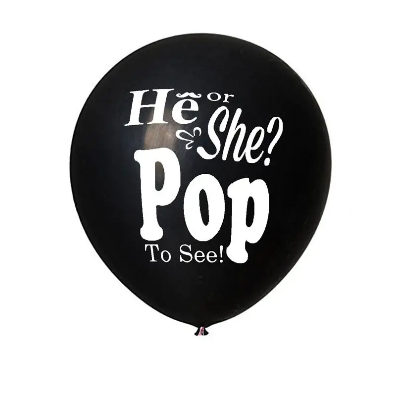 36 дюймовый латексный шар He Or She Pop чтобы увидеть декоративную лампу с конфетти и