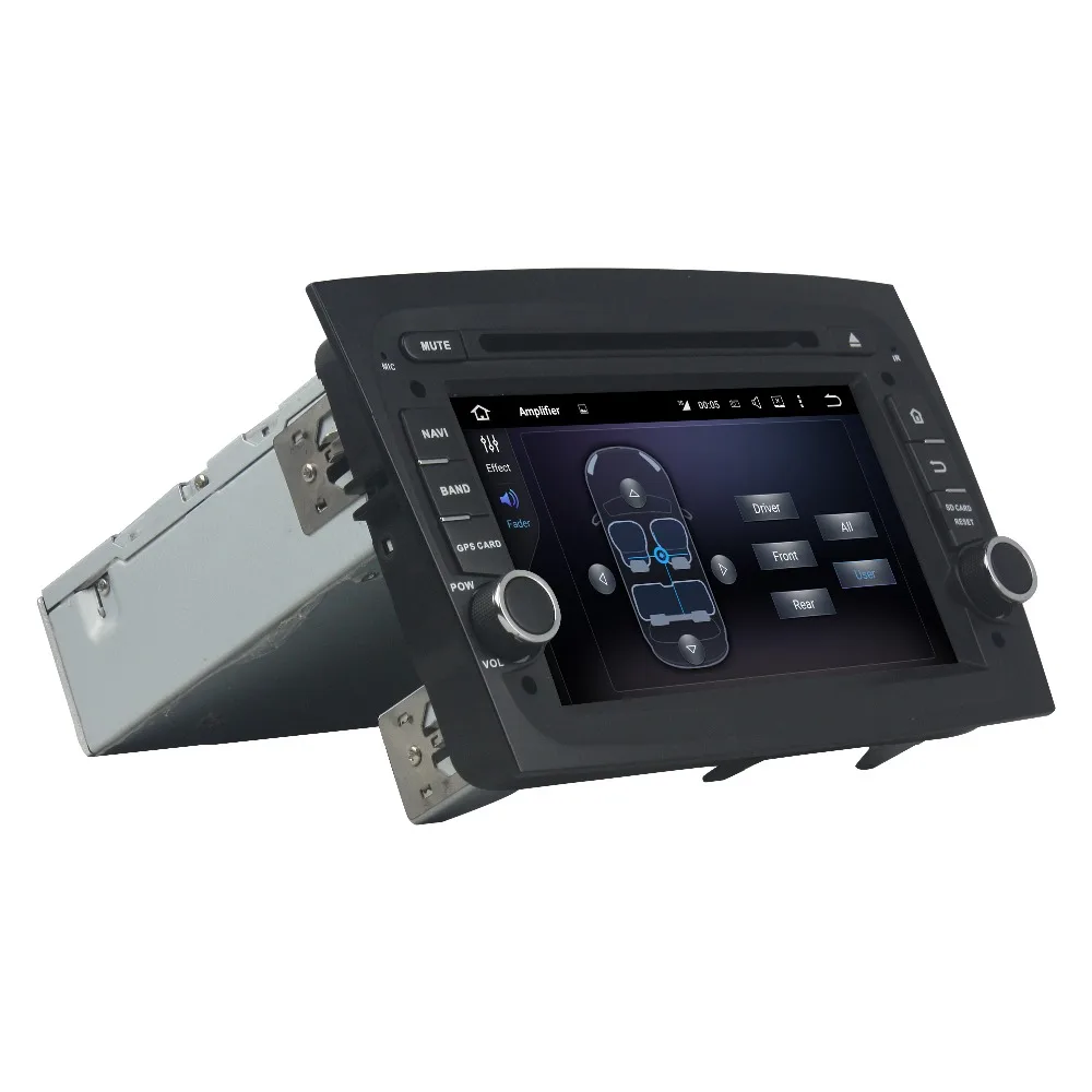 Best KLYDE 1 Din 7" Android 8.1 Car Radio For FIAT DOBLO 2016 Car Audio Quad Core Flansh 16GB Stereo Multimedia Player With Canbus 2