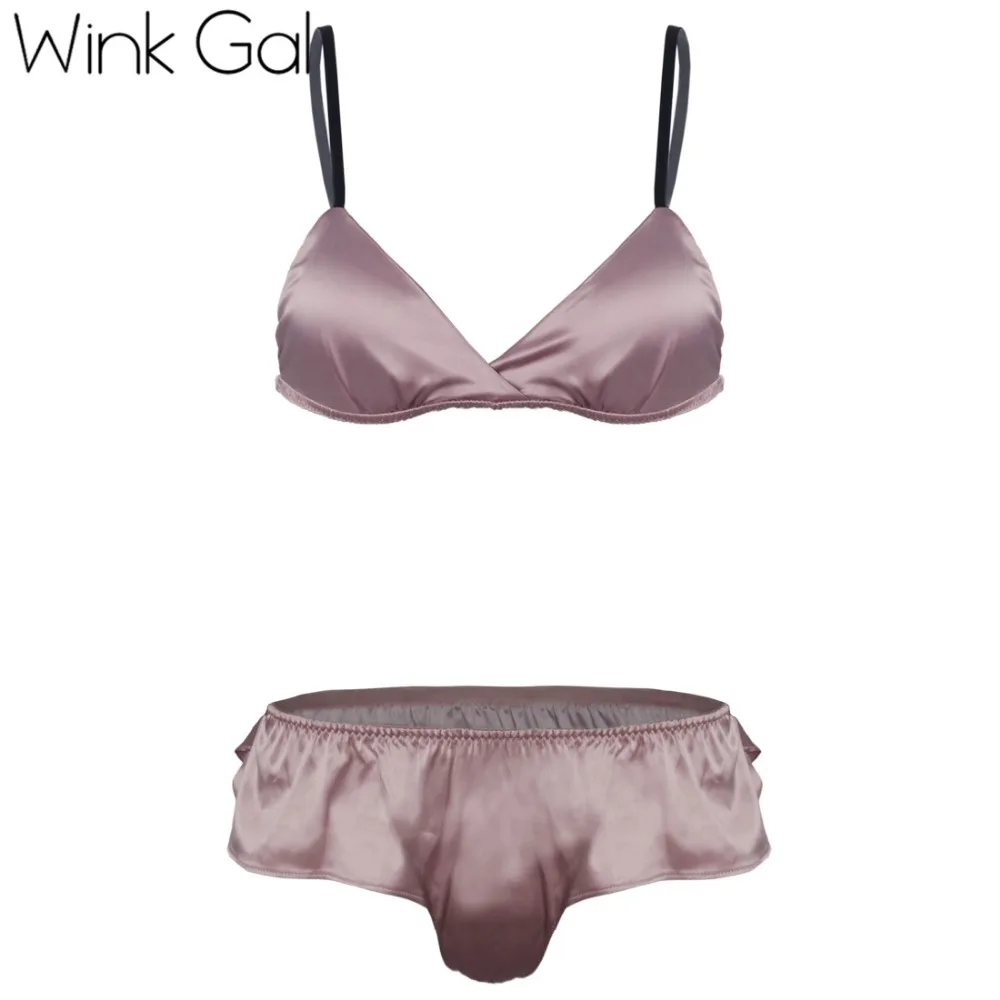 

Wink Gal Women Sexy Full Temptation Underwear Bra Set Sexy Underwear Big Size Thin Temptation And Panty with Garters Sets W12513