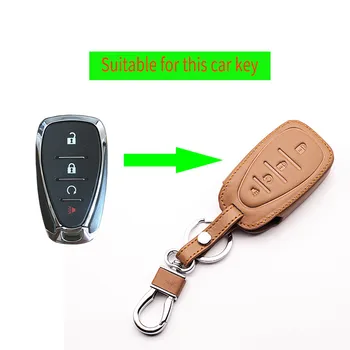 

4 buttons leather car remote key case Keyboard cover For Chevrolet Malibu XL Trax Summer New Cruze 2016 2017 case starline a91