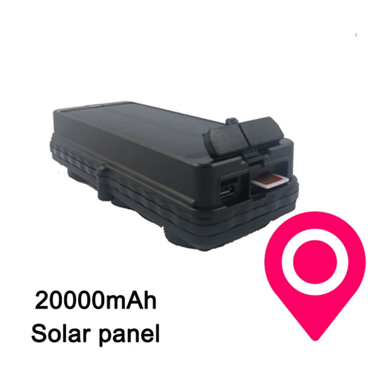 

TK20SSE 20000mAh Rechargeable Removable Battery & Solar GSM GPRS SMS SOS GPS Tracker Tracking Device Locator