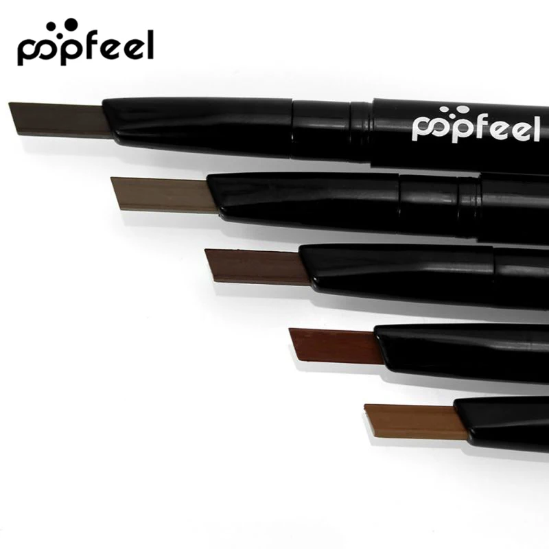 

Women Ladies Professional Waterproof Double Head Makeup Automatic Eyebrow Pencil with Brush Makeup Cosmetic Beauty Tools
