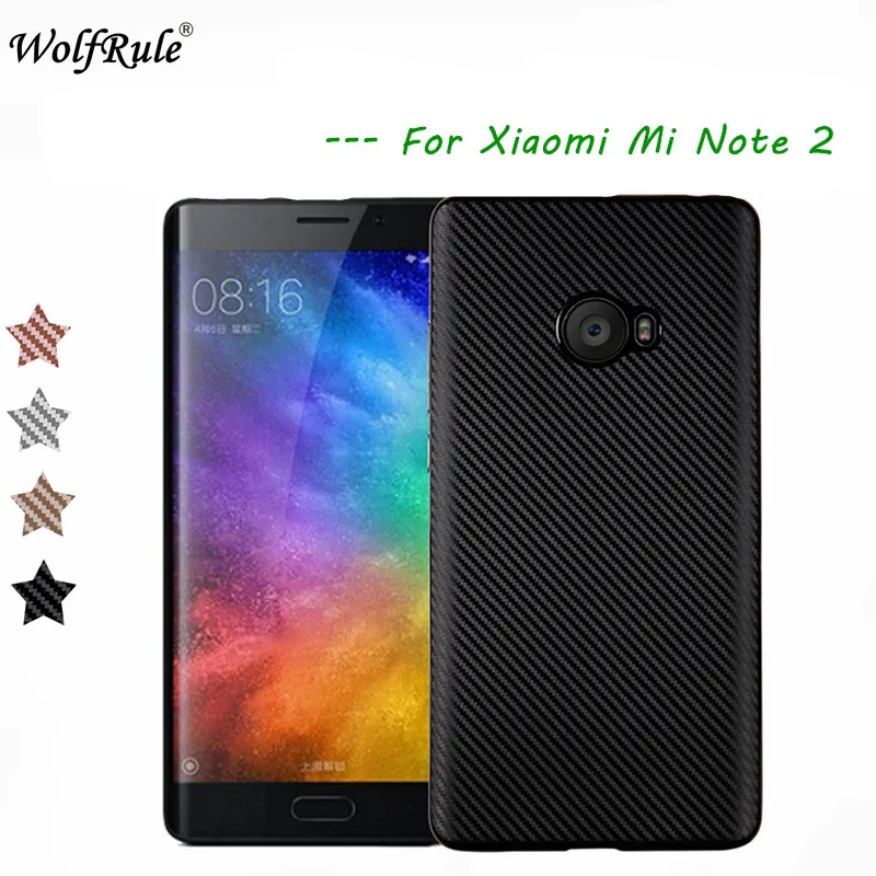 

WolfRule Xiaomi Mi Note 2 Case Xiaomi MiNote 2 Cover Luxury Full Protection Carbon Fiber Soft TPU Case For Xiaomi Mi Note 2 Bag