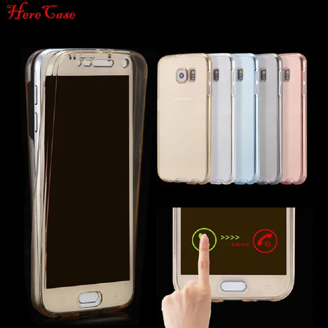 

For Samsung A3 A5 A7 A8 2018 J2 J3 J5 J7 J8 2016 2017 Full Body Cover Ultrathin Clear TPU Soft Double Phone Case J4 2018