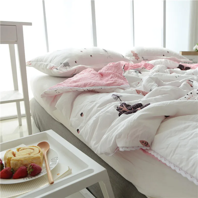 Динозавр Фламинго постельные принадлежности Лето Стёганое одеяло одеяла мультфильм кошка одеяло покрывало одеяло для дома подходит для взрослых детей