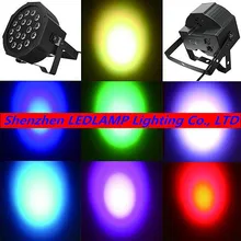 DHL,, RGB DMX 512, сценические огни, деловые светильники, Led, плоский Par, высокая мощность, свет с профессиональным для вечерние KTV Disco DJ