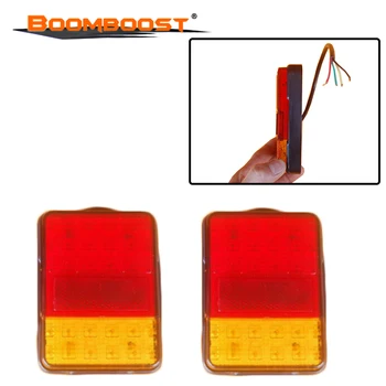 

Rear Tail Light Car Styling Red Amber 30 LED Taillights Warning 12V 2PCS Waterproof Lights For Trailer Truck Boat