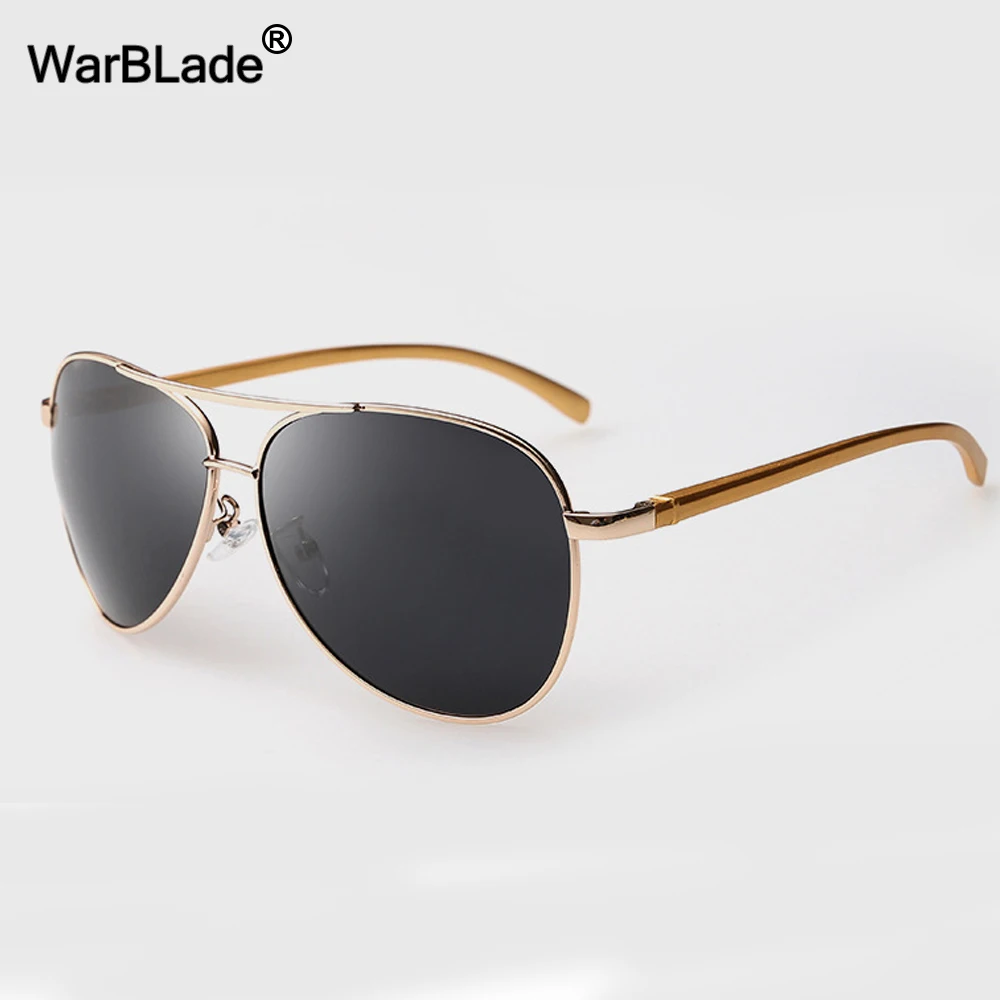 

Men's Sunglasses Brand Designer Pilot Polarized Male Sun Glasses Eyeglasses gafas oculos de sol masculino For Men WarBLade