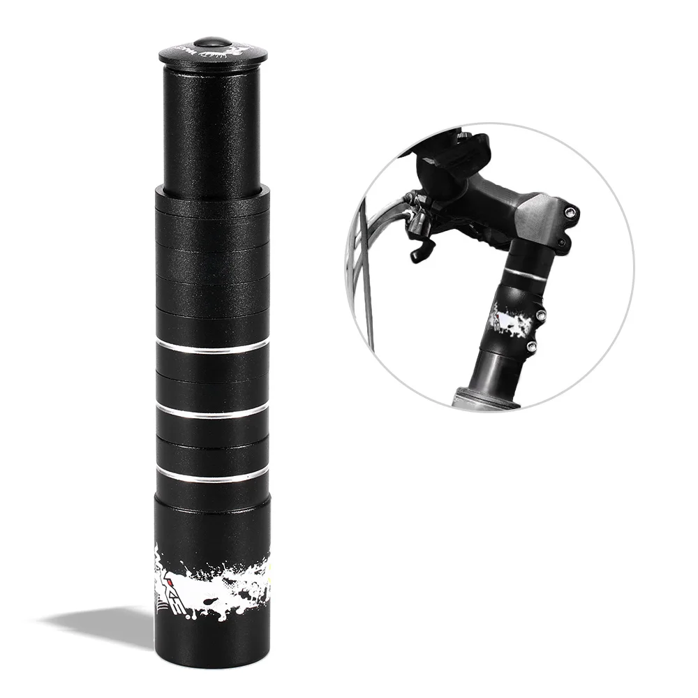 

Bike Fork Stem Riser Extender Extension Bicycle Cycling Bike Stem Head Up Raiser Handlebar Riser Adapter Aluminum Alloy