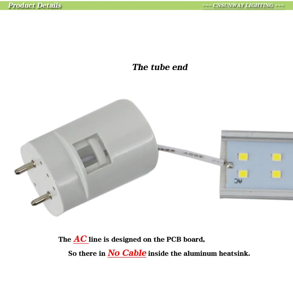 Освещения Sunway 4ft светодиодный Light Tube T8 28 W dual-ended питания двойной ряд AC85-265V G13 SMD2835 светодиодное освещение магазина супер яркий 2800lm