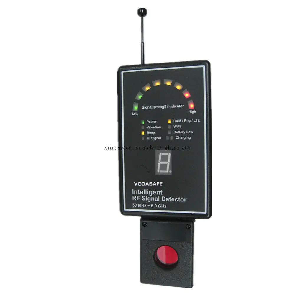 RF Signal Detector Lens Finder 3G 2100 Detection 2G/3G/4G GPS Tracker Bug Detector Anti Candid Full Range