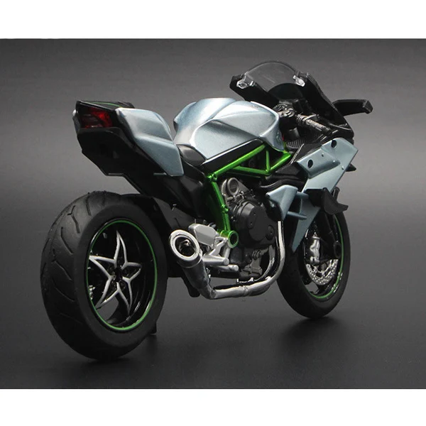 1:12 Kawasaki Ducati имитационная модель мотоцикла из сплава детская со звуком гладкая линия Игрушечная модель автомобиля - Цвет: 2