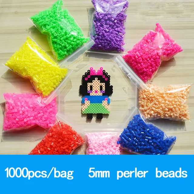 1000 PCS/ Bag 5mm perler PUPUKOU Hama Beads 36 Colors Kids Education Diy Toys 100% Quality Guarantee New diy toy fuse beads 1