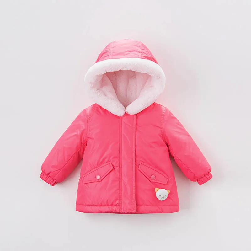 DB7171 dave bella/Зимний пуховик для маленьких девочек и мальчиков детское белое пуховое пальто с подкладкой детская верхняя одежда с капюшоном
