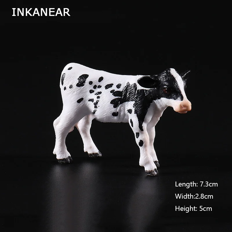 

Ornaments Animal Model Cows of Various Colors Simulation Miniature Resin Craft Home Decor Decoration Accessories