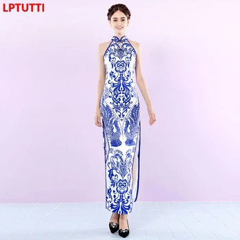 

LPTUTTI Cheongsam print New For Women Elegant Date Ceremony Party Prom Gown Formal Gala Events Luxury Long Evening Dresses