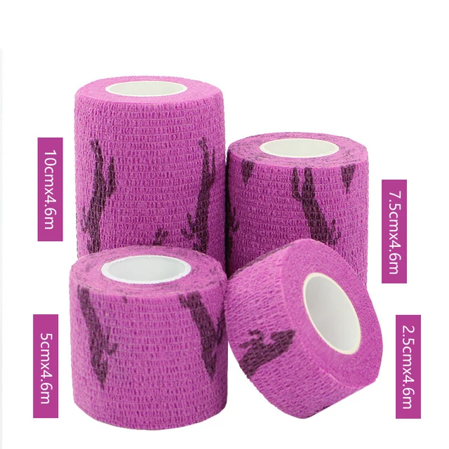 1Roll Flexible Cohesive Pet Dog Bandage Medical Elastic Bandage Vet