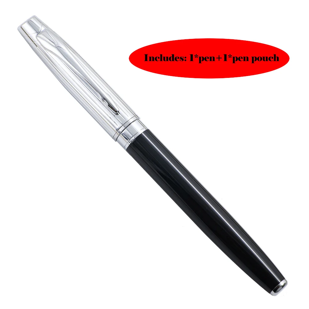 1pcs pen Высокое качество Baoer 100 авторучка Роскошные 0,38 мм Тонкий перьевая ручка чернила ручки для письма школьные принадлежности Caneta - Цвет: 1pcs pen