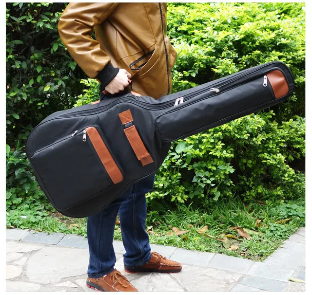 Portable Good Quality 39 40 41 Inch Acoustic Guitar Gig Bag Case Pu Portable Good Quality 39 40 41 Inch Acoustic Guitar Gig Bag Case Pu Backpack Shoulder Padded