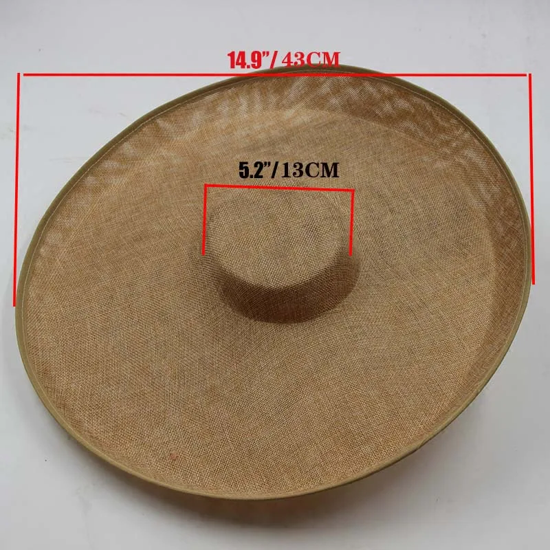 Women Fedora Hat Royal Lady Fascinator Wedding Sinamay Hat Base